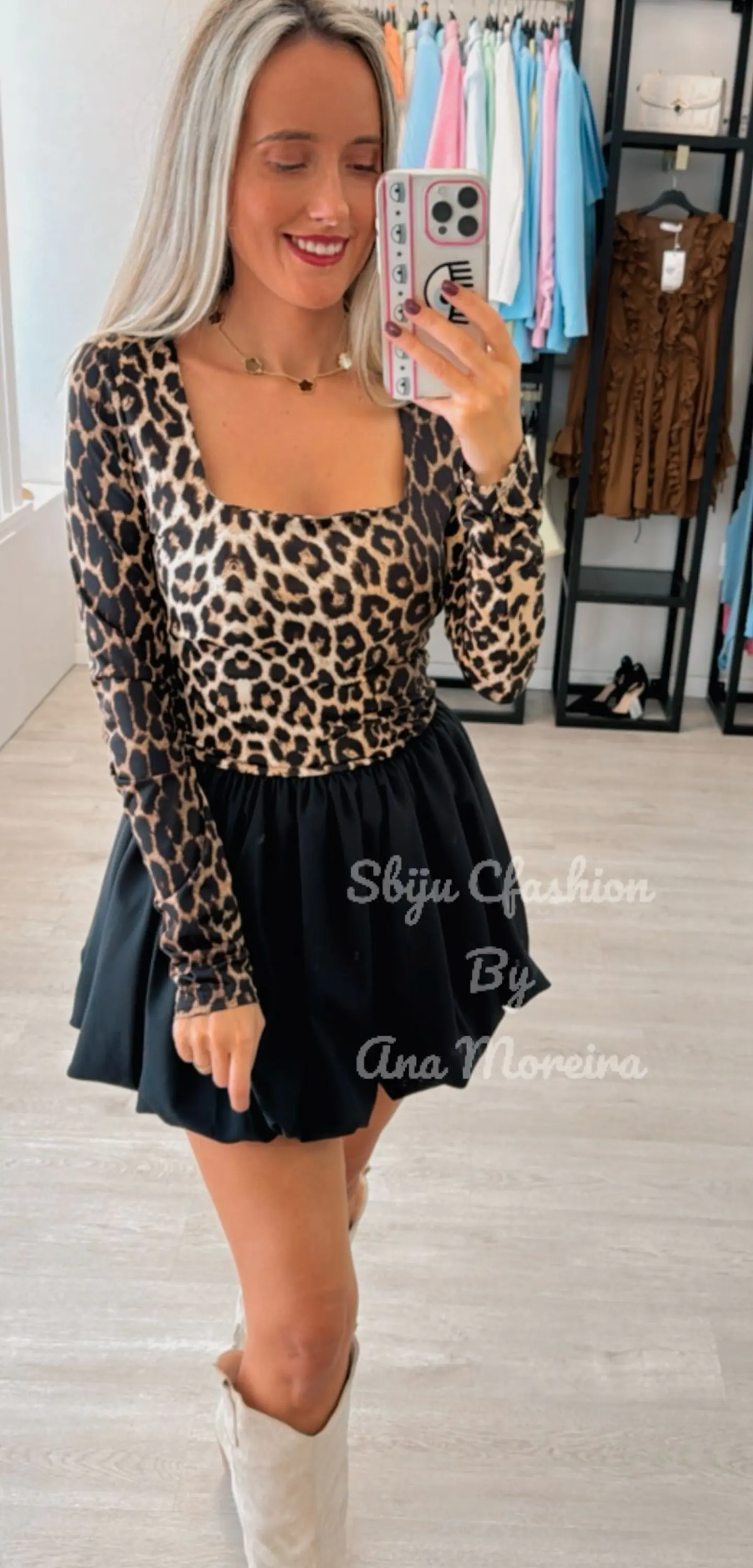 Vestido Balonê com Padrão 8