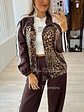 Fato de Treino com Casaco Padrão Leopardo - vignette 10