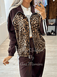 Fato de Treino com Casaco Padrão Leopardo - vignette 18