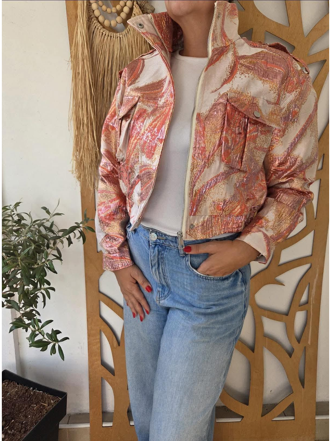 Casaca com Detalhes Brilhantes 11