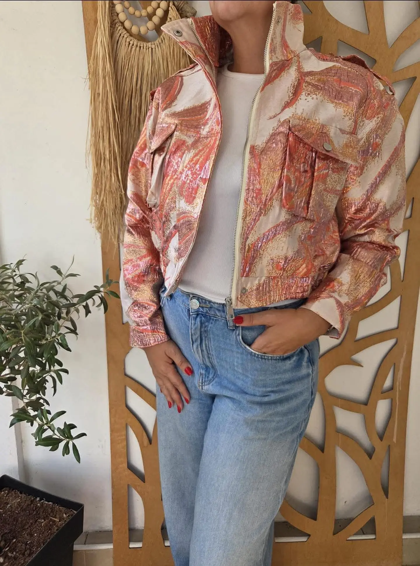 Casaca com Detalhes Brilhantes 11