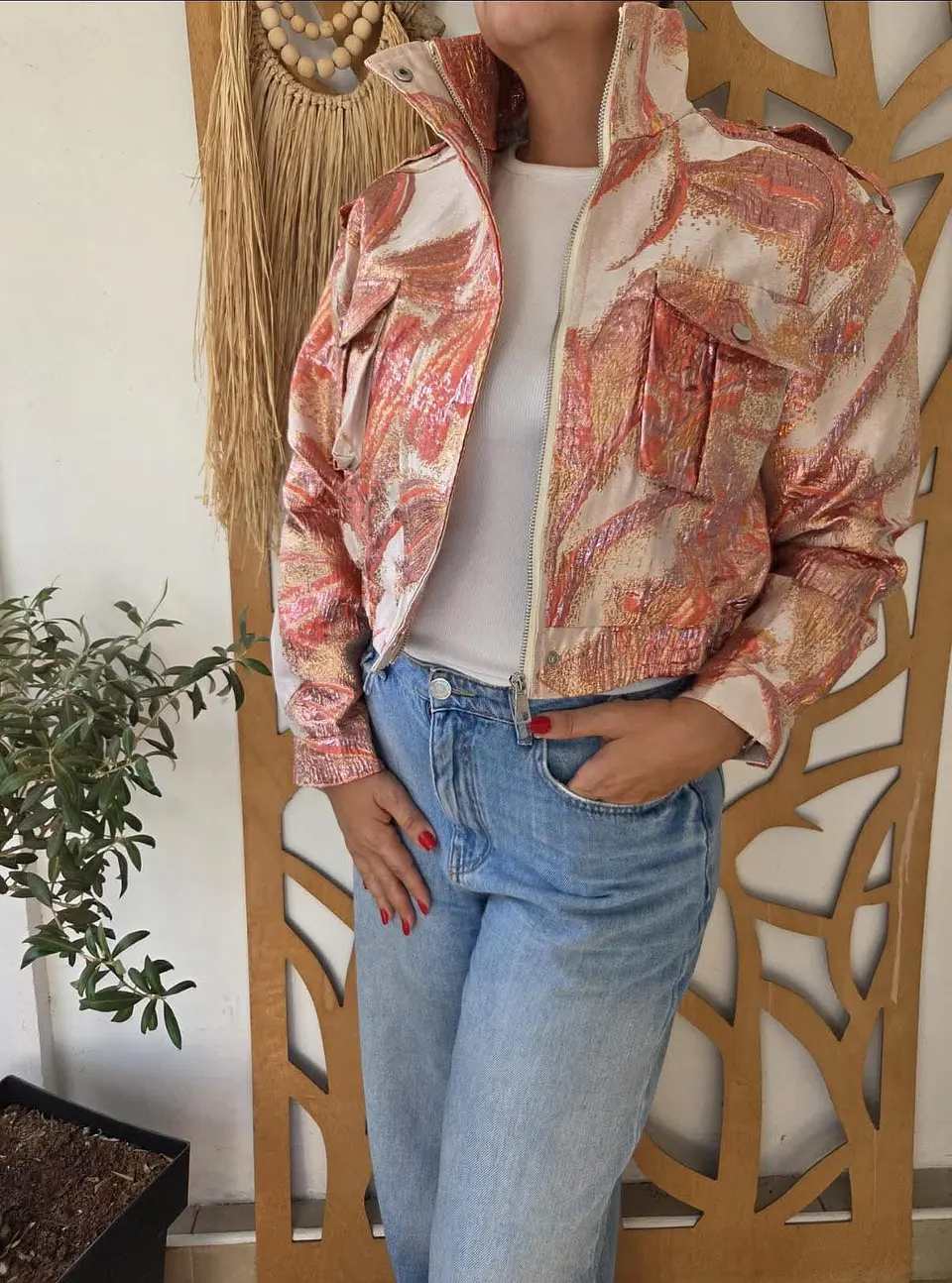 Casaca com Detalhes Brilhantes 11