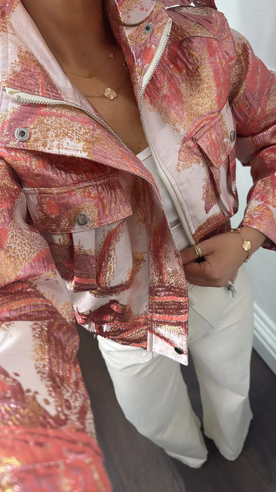 Casaca com Detalhes Brilhantes 12