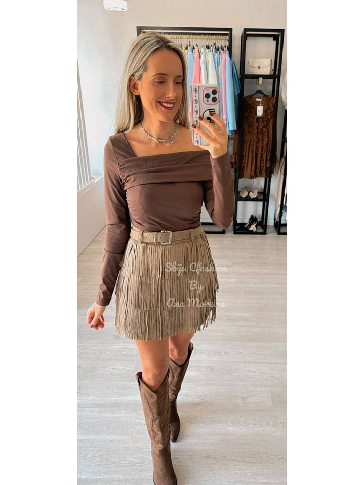 Saia com Franjas e Calção Interior 3