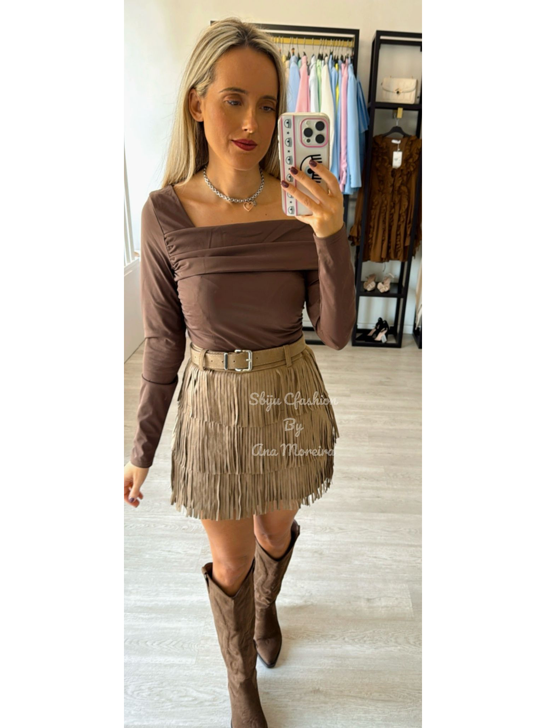 Saia com Franjas e Calção Interior 5