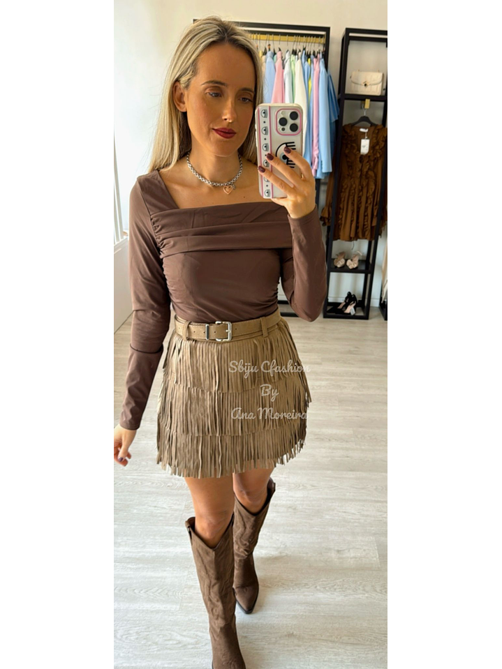 Saia com Franjas e Calção Interior 5