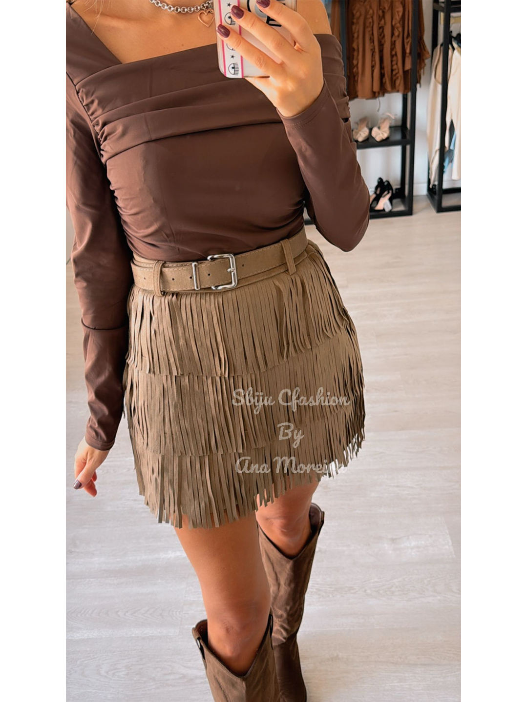 Saia com Franjas e Calção Interior 6