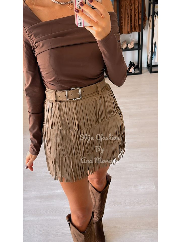 Saia com Franjas e Calção Interior 6