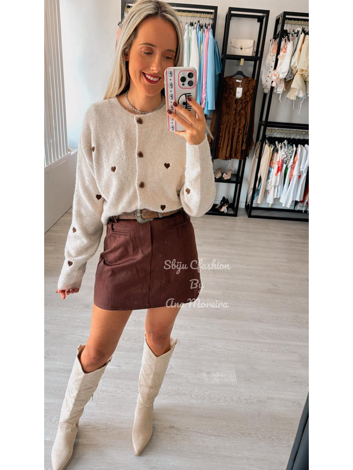 Casaco em Malha com Detalhe de Corações 3