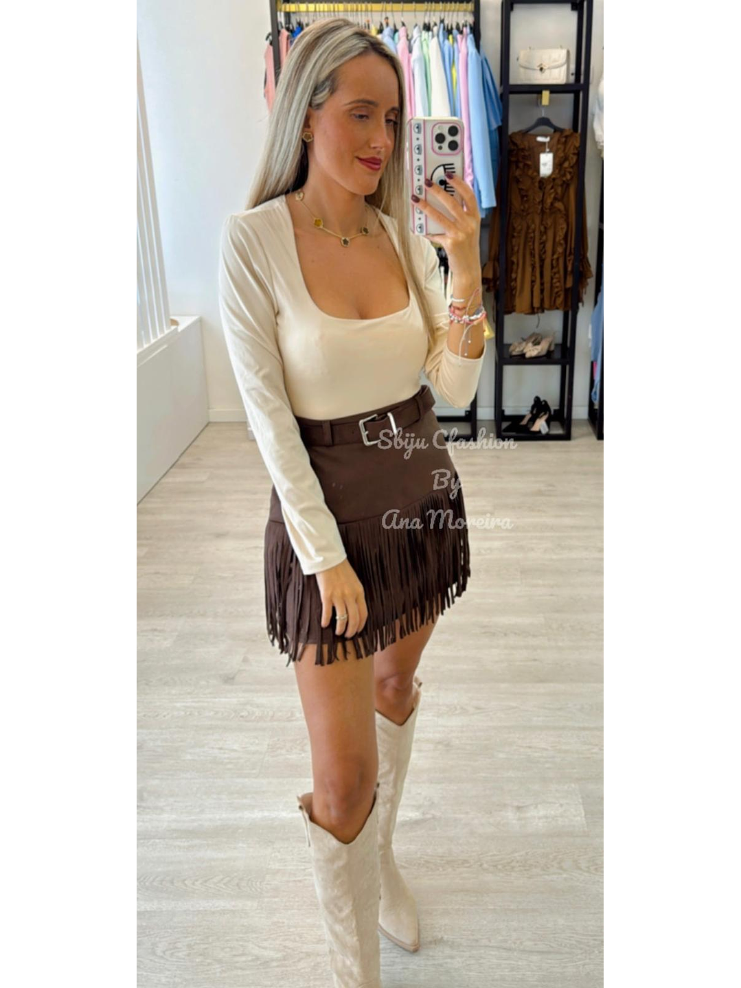 Body com Decote Quadrado - TU 3