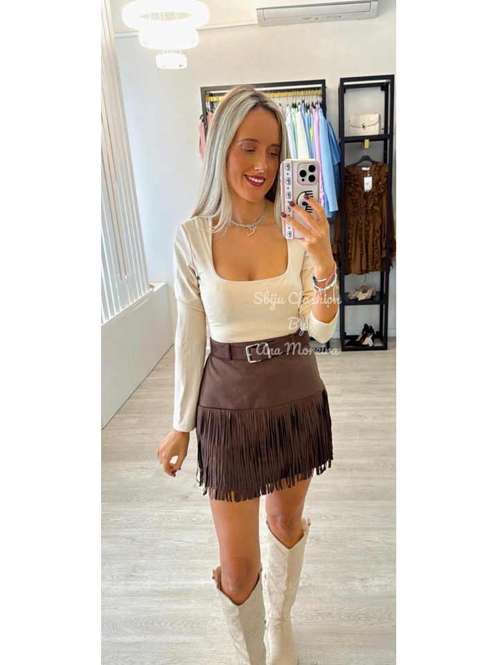 Body com Decote Quadrado - TU 1