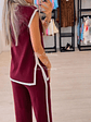 Conjunto de Colete Comprido e Calça em Malha  - vignette 2
