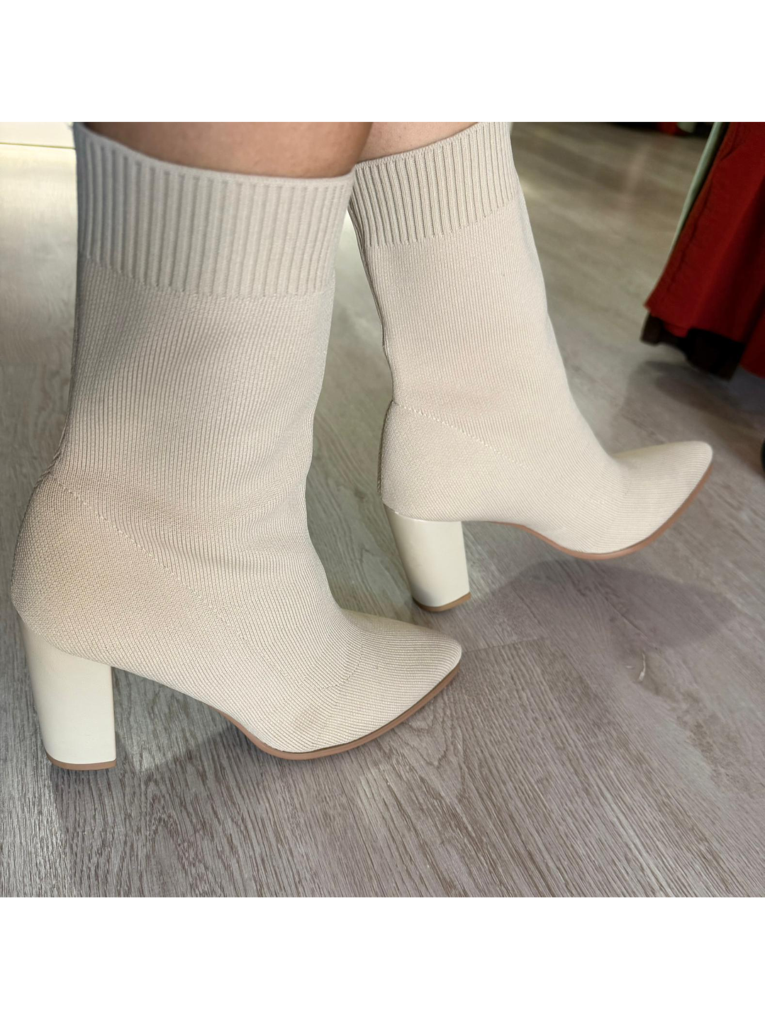 Botim de Tacão em Tecido 6