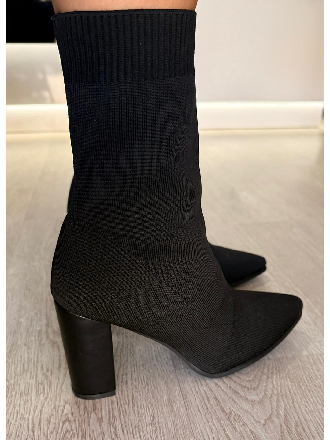 Botim de Tacão em Tecido 3