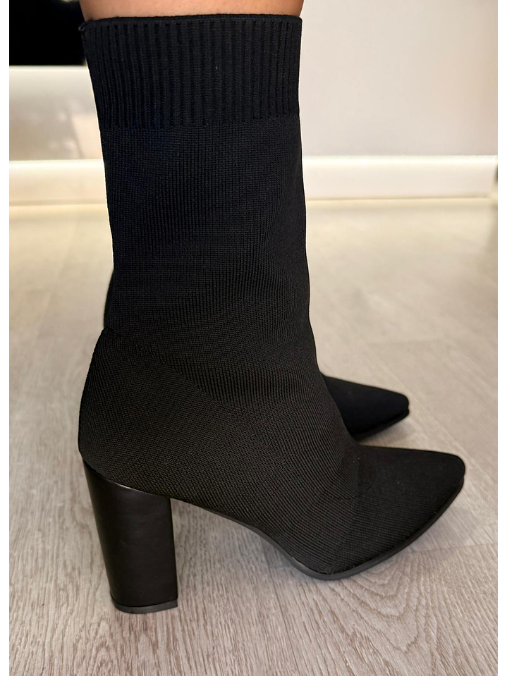 Botim de Tacão em Tecido 3