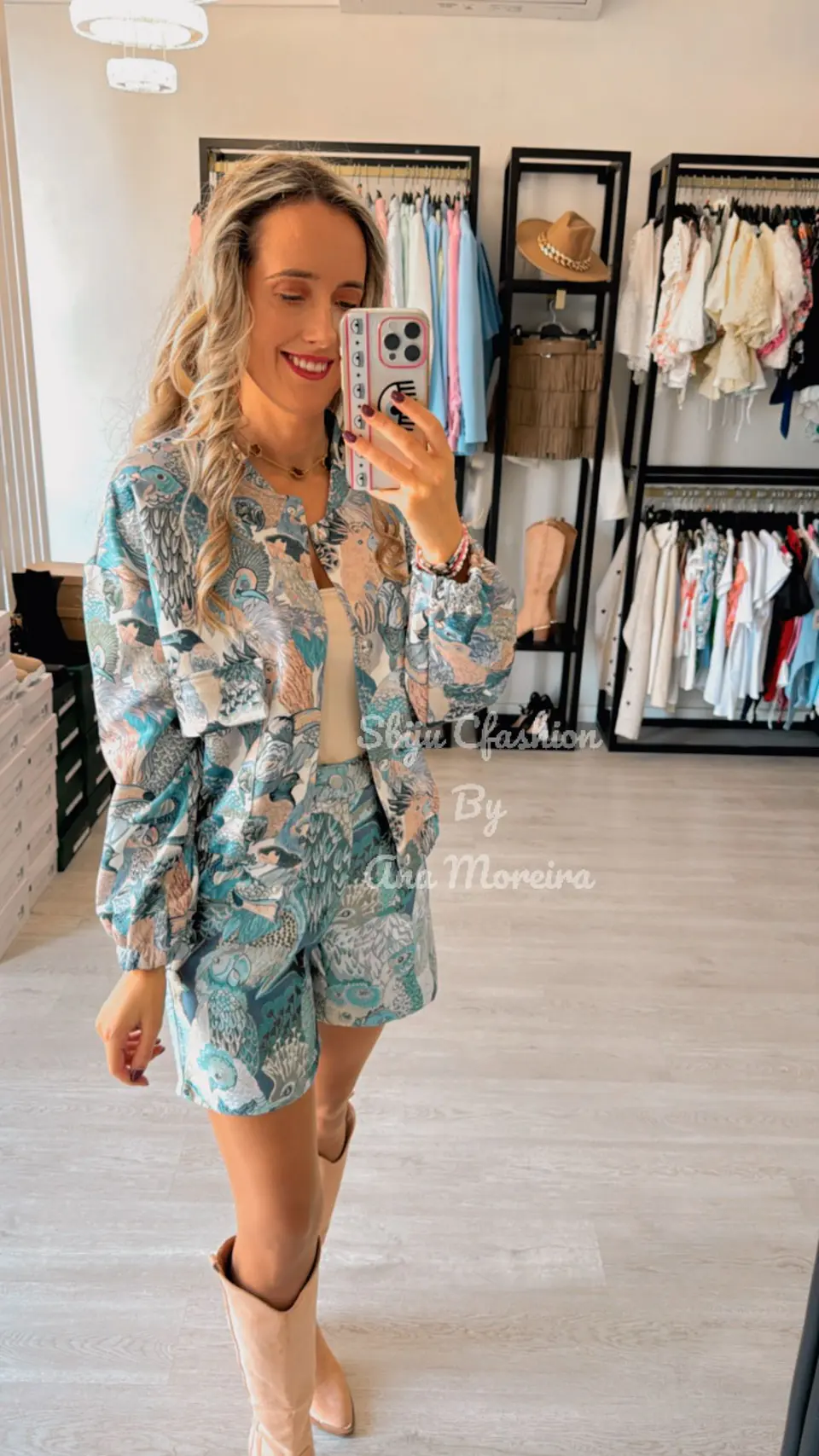 Bomber com Estampado de Pássaros 7