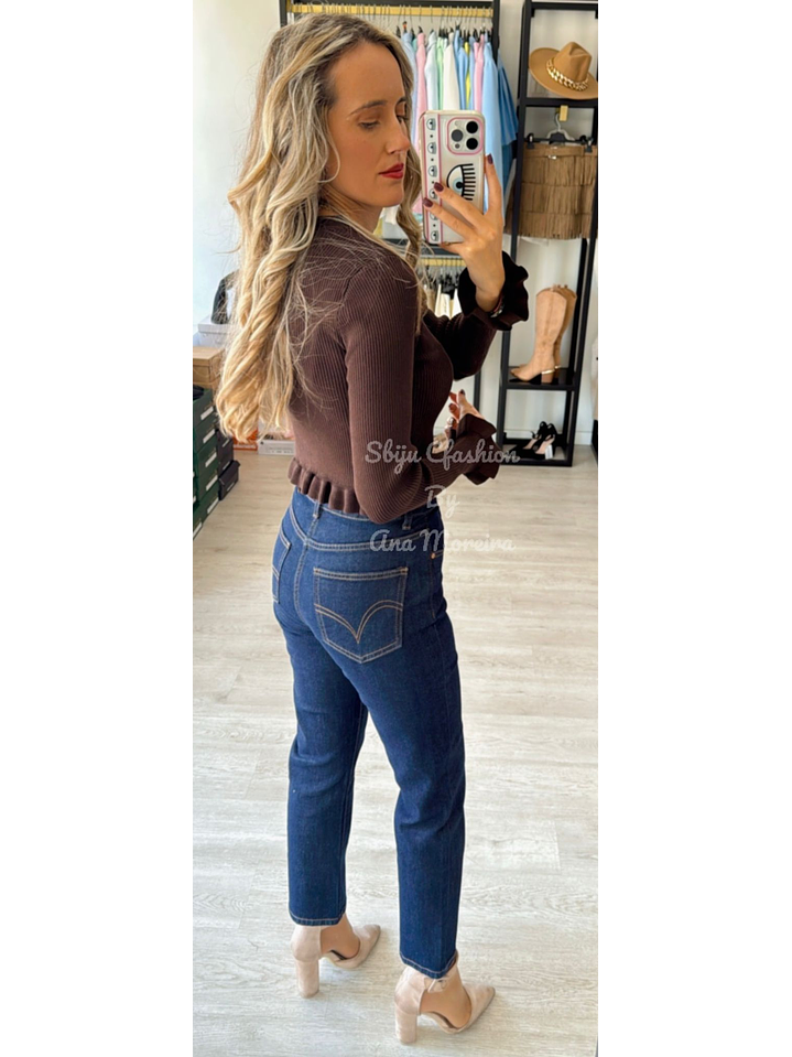 Camisola de Malha com Botões em Forma de Concha 8