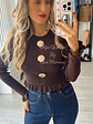 Camisola de Malha com Botões em Forma de Concha - vignette 13