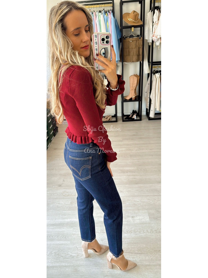 Camisola de Malha com Botões em Forma de Concha 2