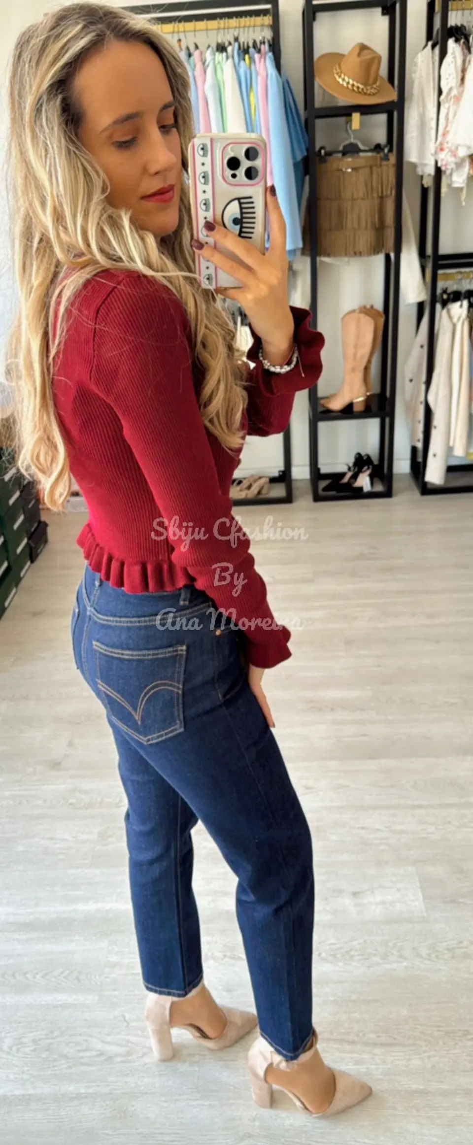 Camisola de Malha com Botões em Forma de Concha 2