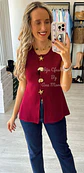 Colete em Malha com Botões Decorativos - Vorschaubild 3
