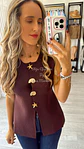 Colete em Malha com Botões Decorativos - Vorschaubild 11