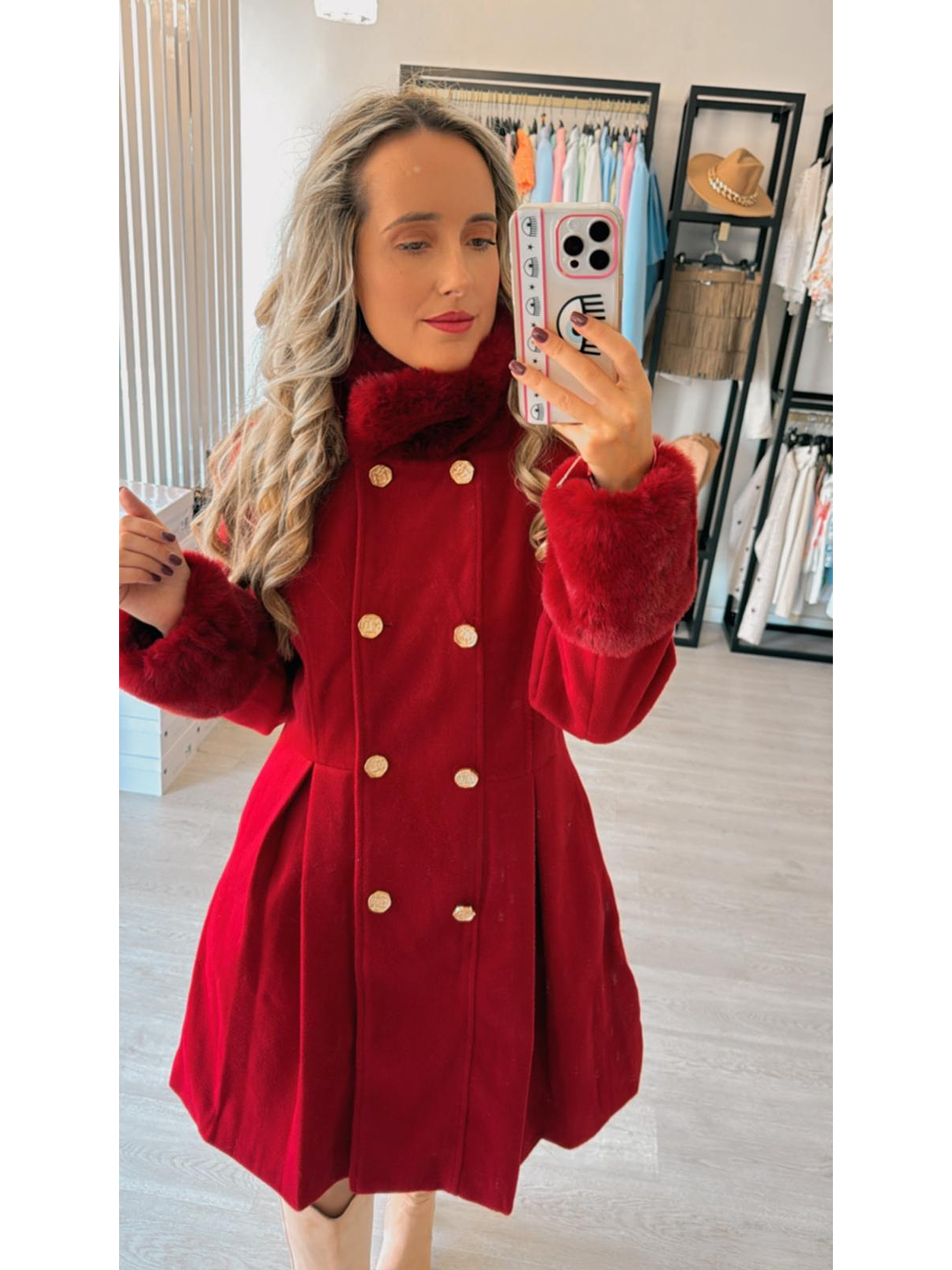 Casaco em Fazenda com Detalhe de Pelo 3