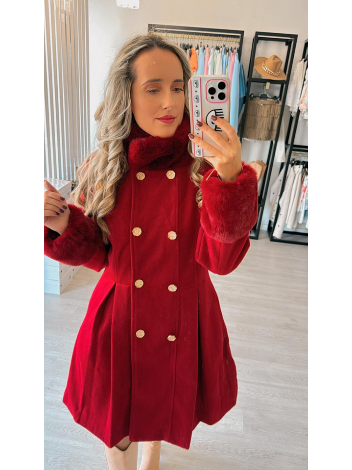 Casaco em Fazenda com Detalhe de Pelo 3