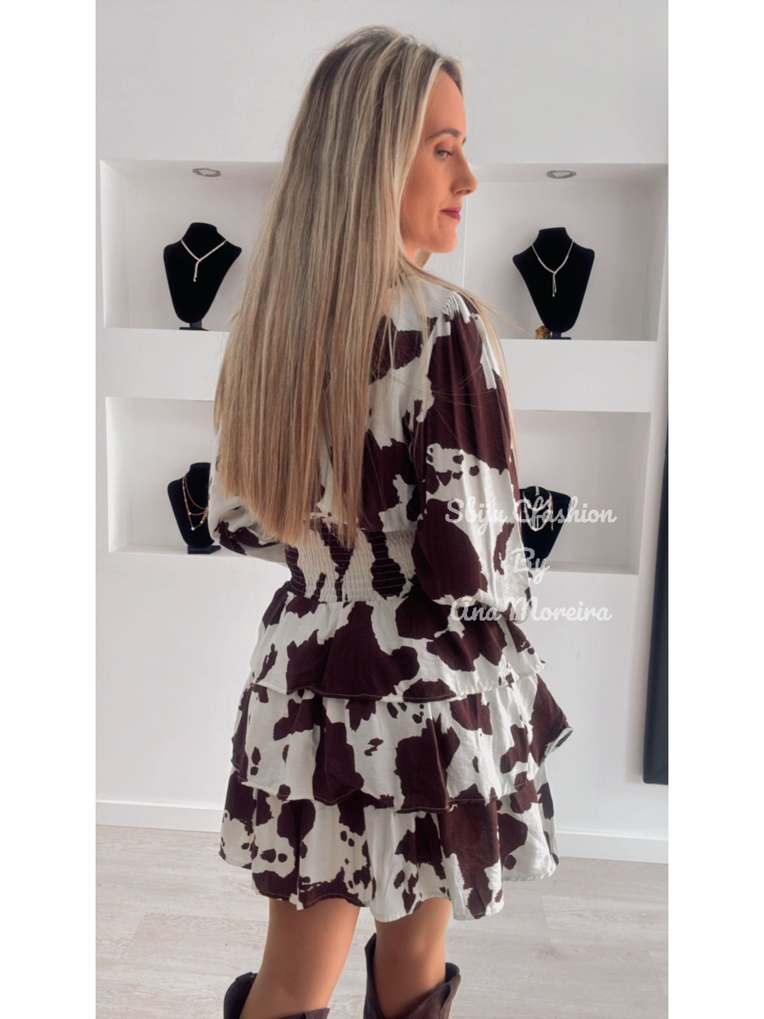 Vestido Estampado Cow Print 6