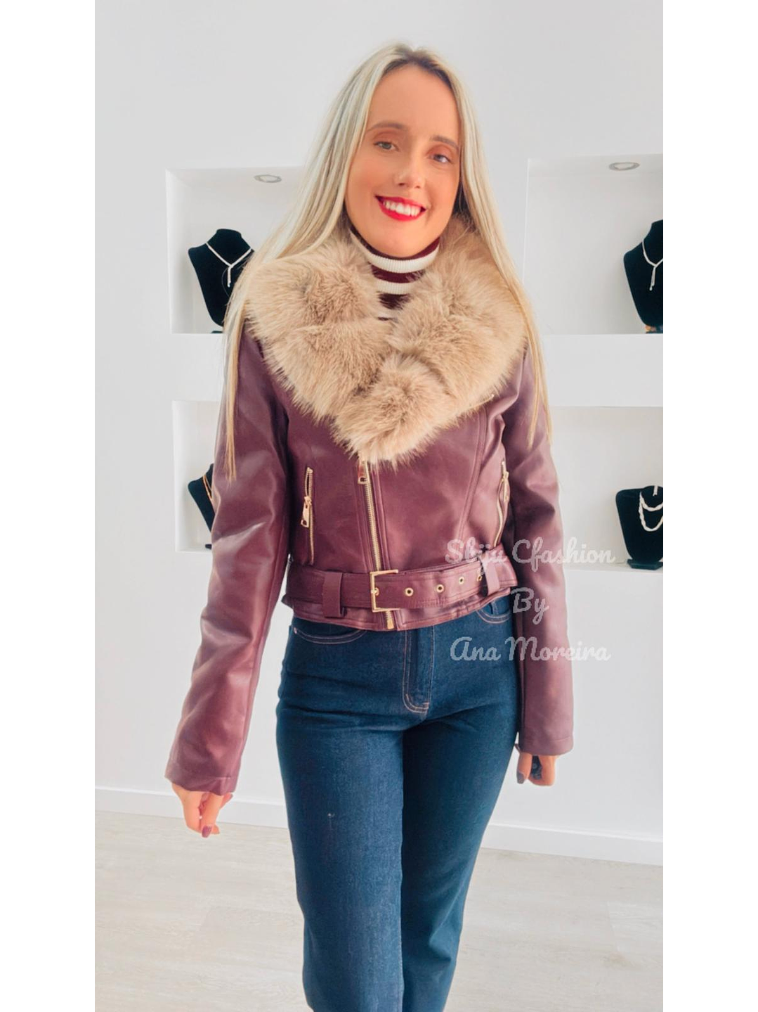 Casaca em Ecopele com Interior em Pêlo e Gola Removível 1