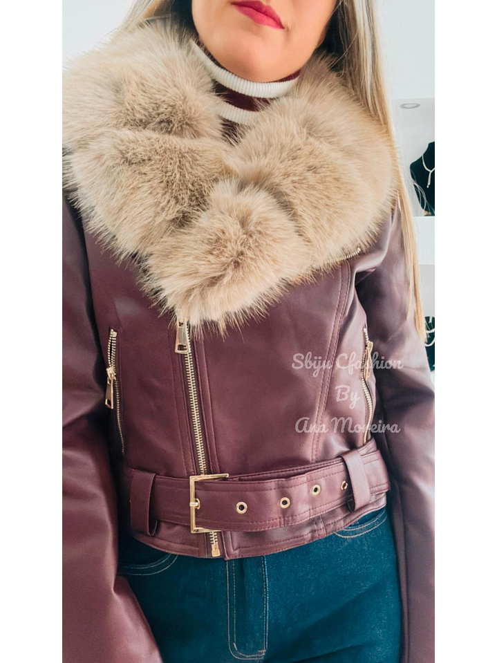 Casaca em Ecopele com Interior em Pêlo e Gola Removível 4