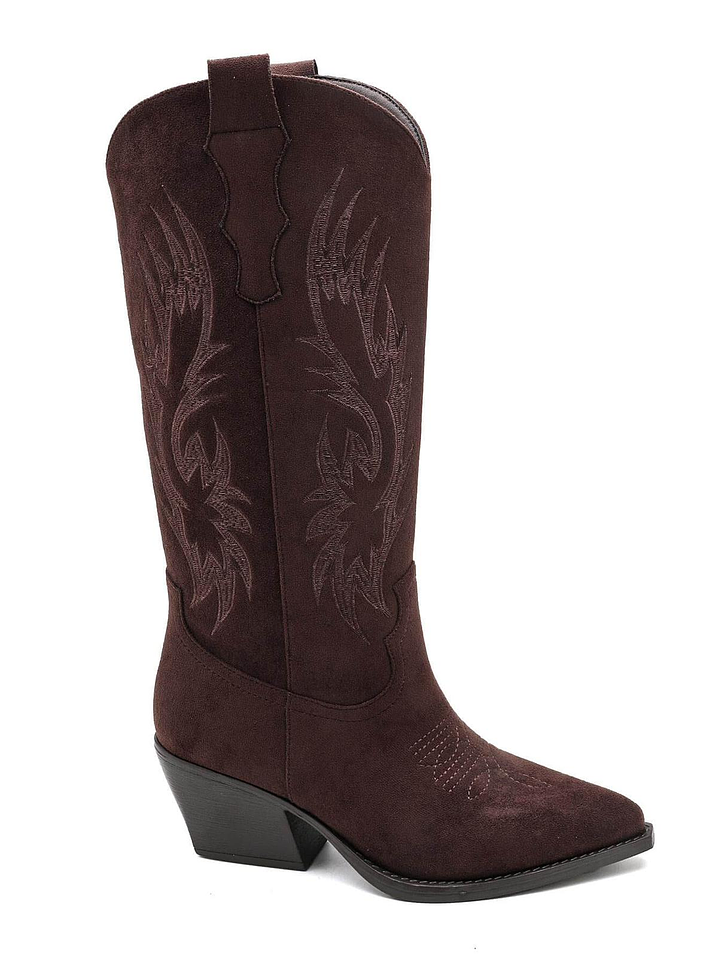 Bota Texana em Camurça Cano Médio 12