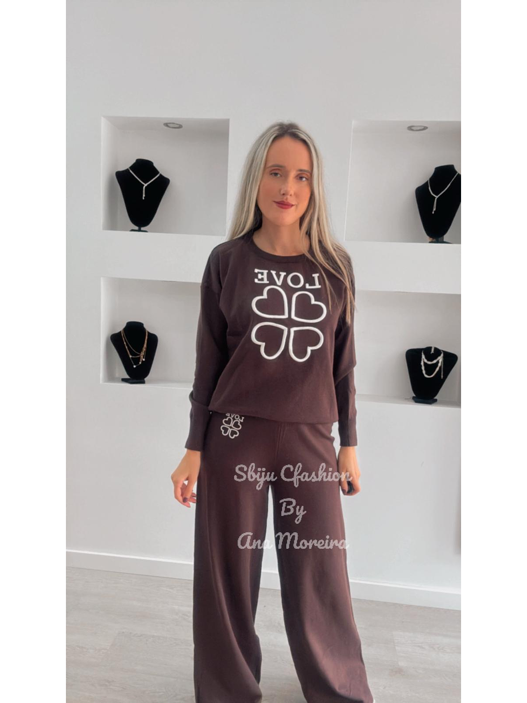 Fato de Treino em Malha “Love” 15