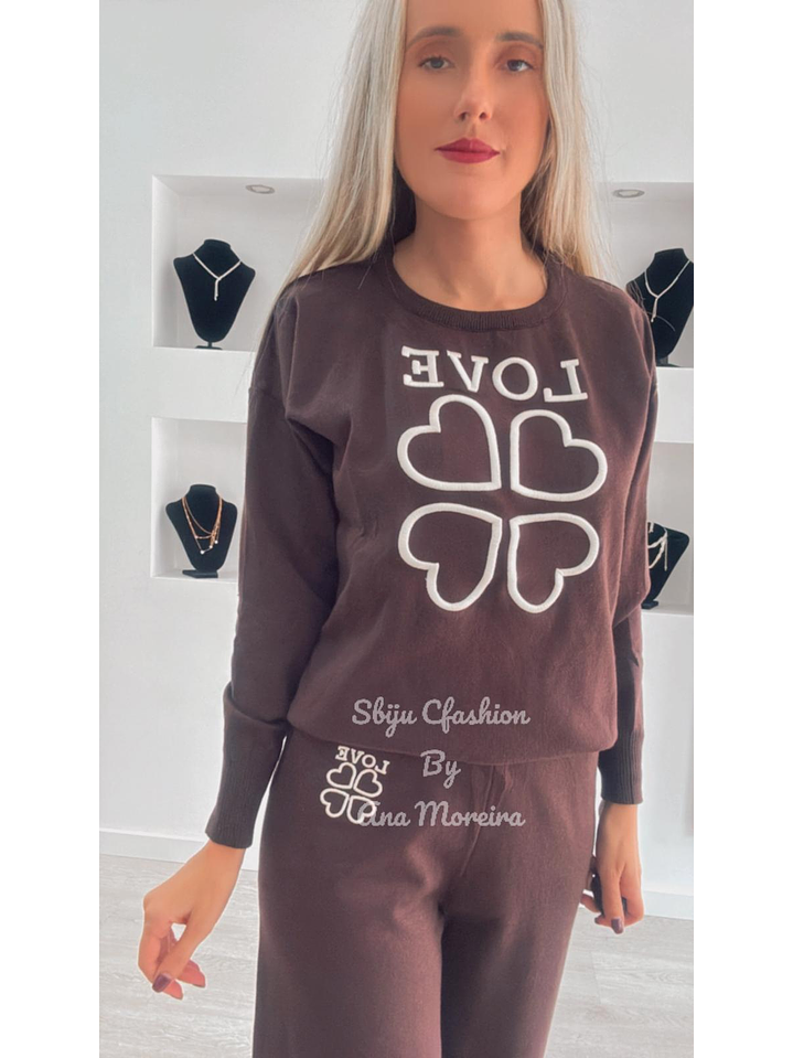 Fato de Treino em Malha “Love” 17