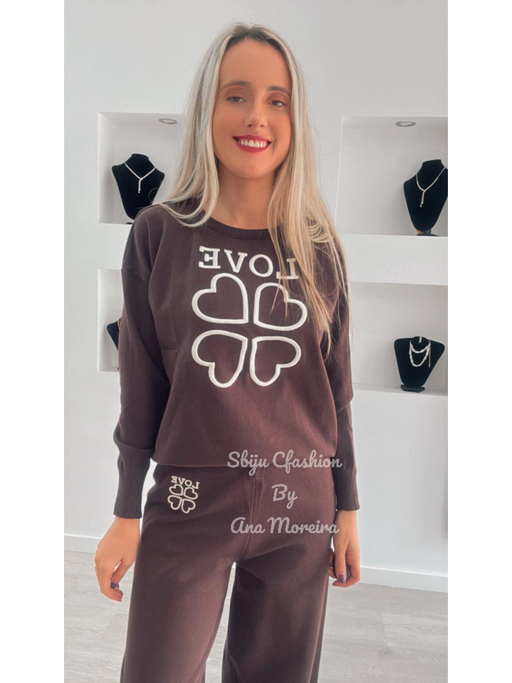 Fato de Treino em Malha “Love” 19