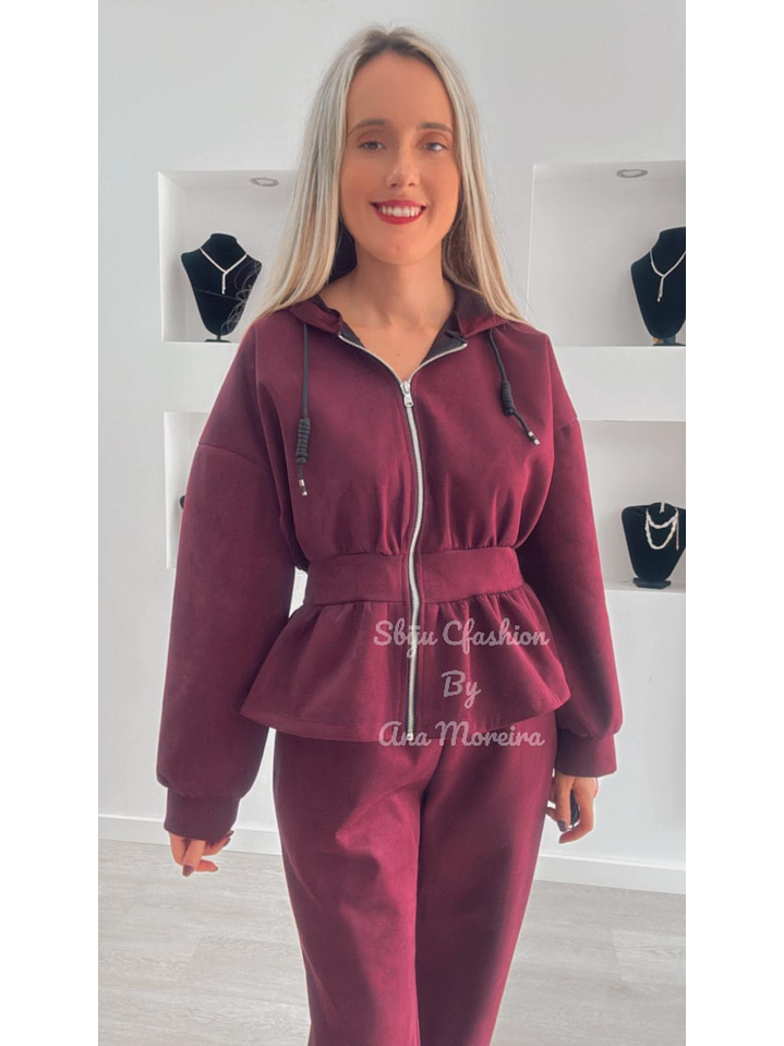 Fato de Treino com Folho em Pele de Pêssego 6