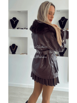 Casaco em Ecopele Forrado a Pelo