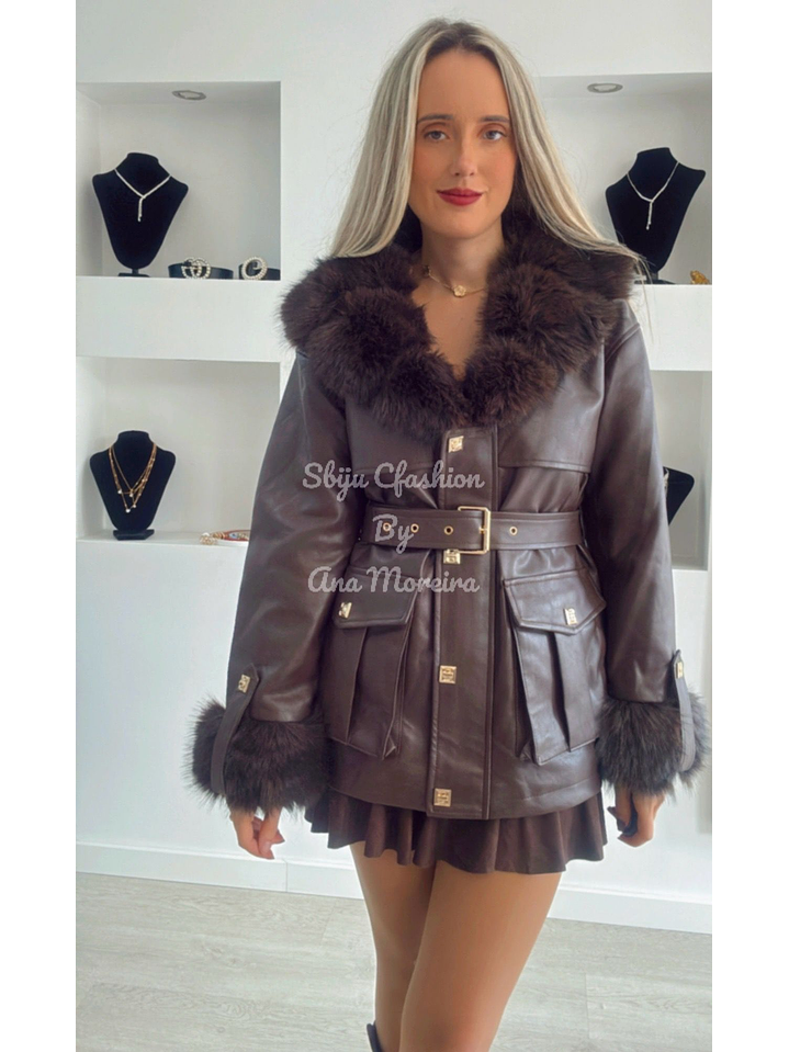 Casaco em Ecopele Forrado a Pelo 4