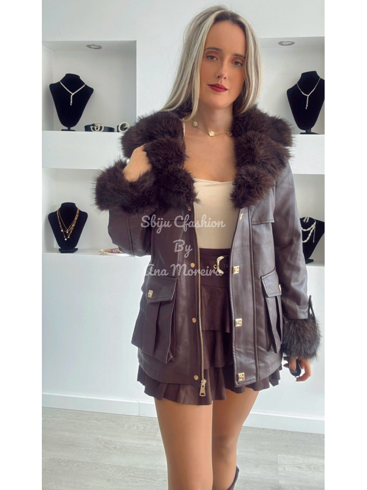 Casaco em Ecopele Forrado a Pelo 7