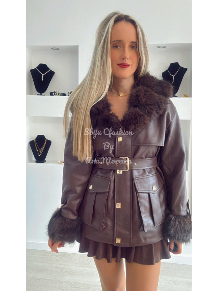 Casaco em Ecopele Forrado a Pelo 3