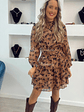 Vestido de folhos animal print - thumbnail 4