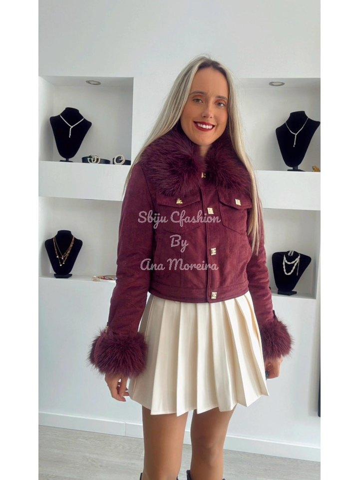 Casaca em Pele de Pêssego com Pêlo 6