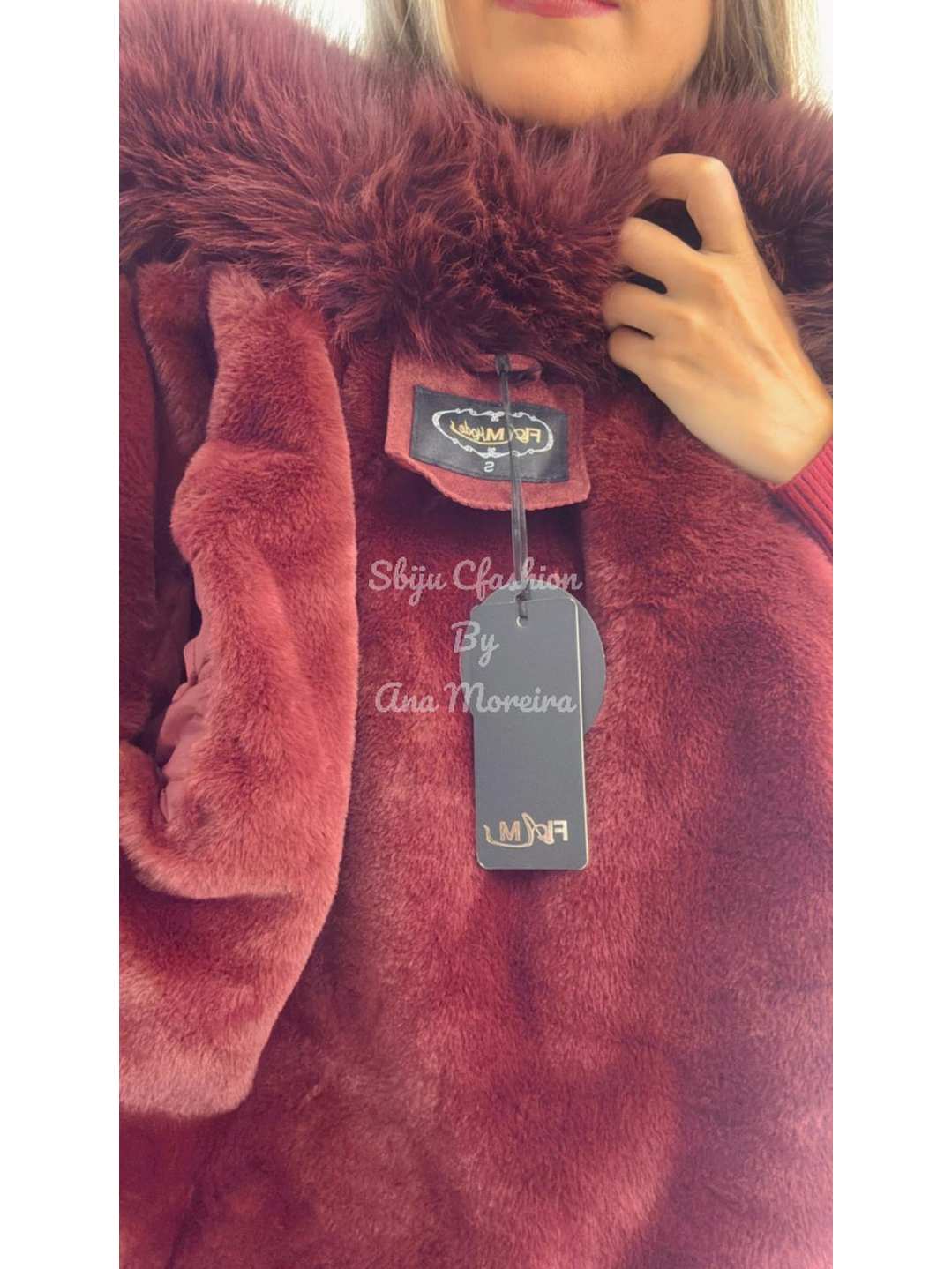 Casaca em Pele de Pêssego com Pêlo 9