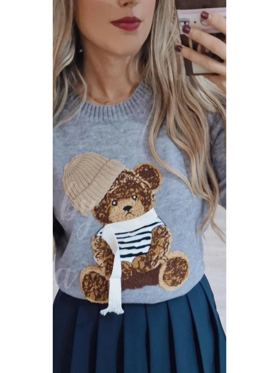 Camisola de Malha com Detalhe de Urso - TU 9