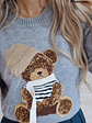 Camisola de Malha com Detalhe de Urso - TU - Thumbnail 9