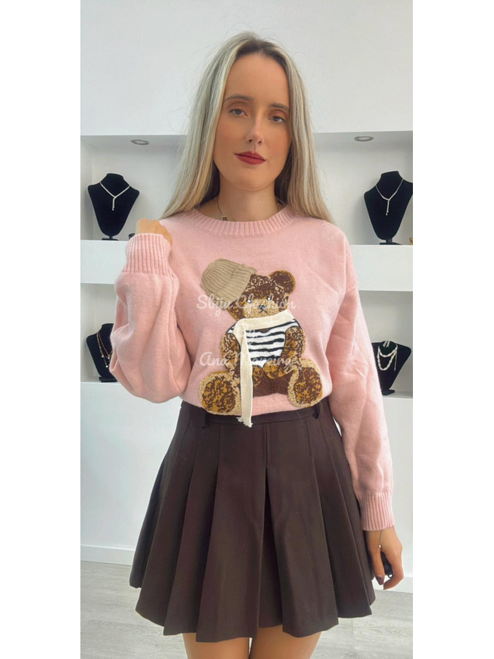 Camisola de Malha com Detalhe de Urso - TU 5