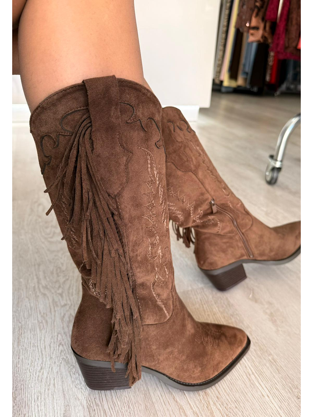 Bota Texana com Franjas (Cano Médio) 1