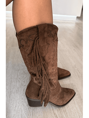 Bota Texana com Franjas (Cano Médio)
