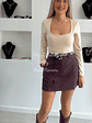 Saia-Calção com Detalhe de Cinto em Trança - vignette 1
