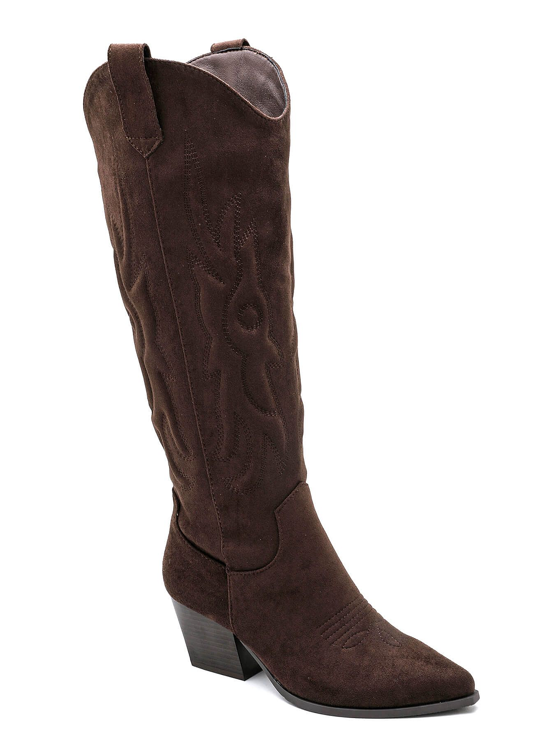 Bota Texana Castanha em Camurça 1